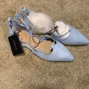 NWT Baby Blue Flats